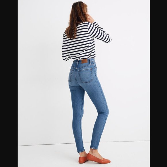 Madewell 11" High-Rise Skinny Jeans in Maricopa Wash Size 25 - Picture 2 of 7